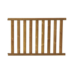 Barrière piscine bois à barreaux - Longueur 180 cm - Natural