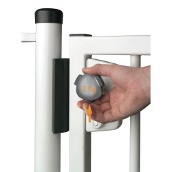 Portillon bois pour barrière piscine bois - A barreaux