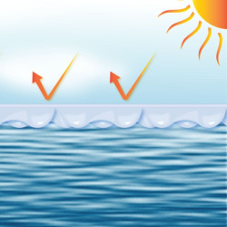 Bâche piscine anti-algues 8 x 4 m - Blanche - Duobull