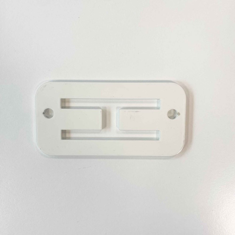 Platine pour sangle de sécurité blanche