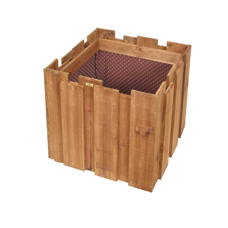 Jardiniere bois carrée Atalante