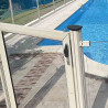 Barrière piscine en verre et aluminium Arcachon