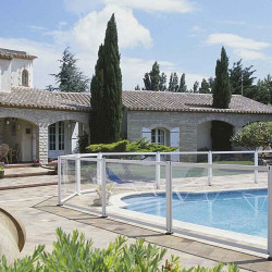 Barrière piscine en verre et aluminium Arcachon