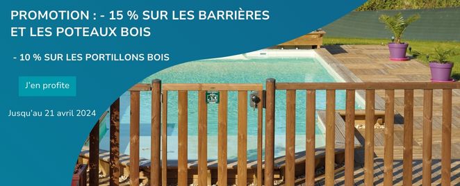 -15% sur les barrières bois et les poteaux